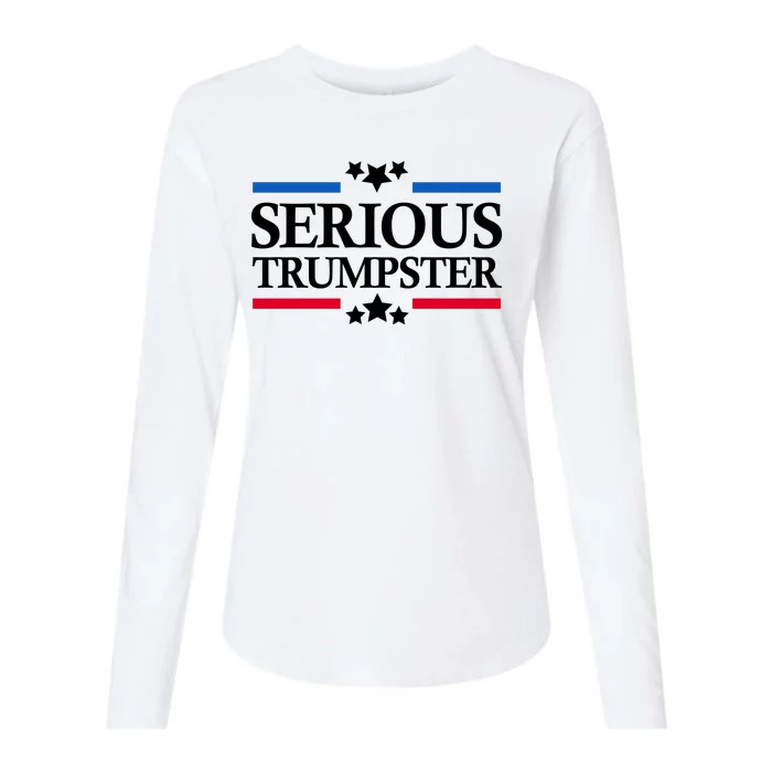 Serious Trumpster 2024 Pro Donald Trump Womens Cotton Relaxed Long Sleeve T-Shirt