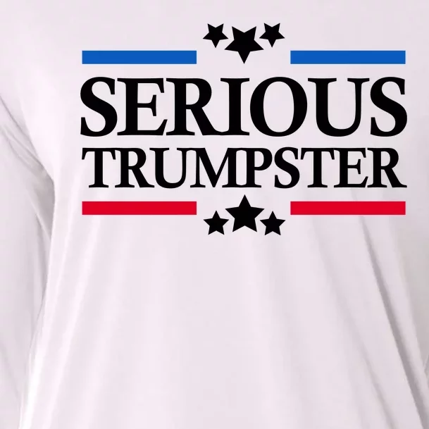 Serious Trumpster 2024 Pro Donald Trump Cooling Performance Long Sleeve Crew