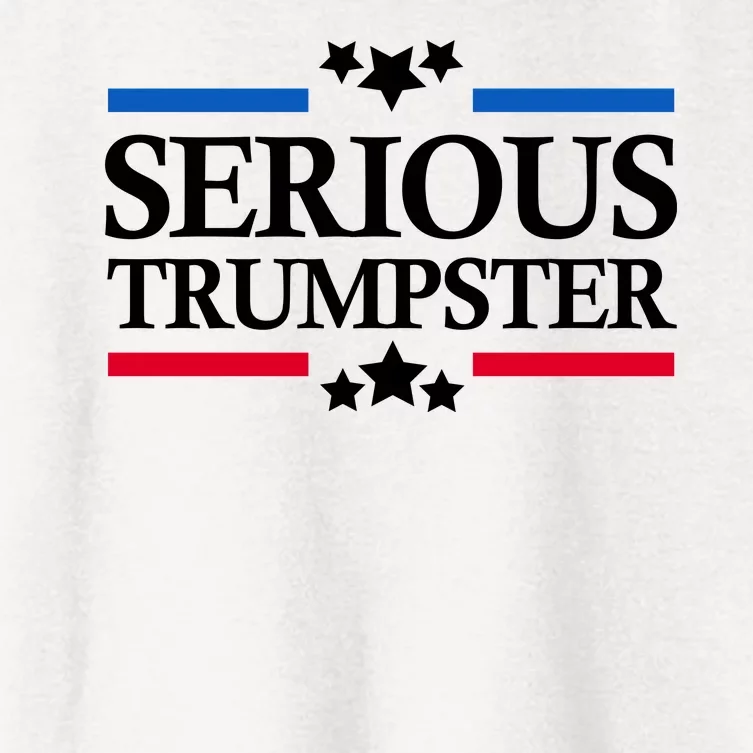 Serious Trumpster 2024 Pro Donald Trump Women's Crop Top Tee