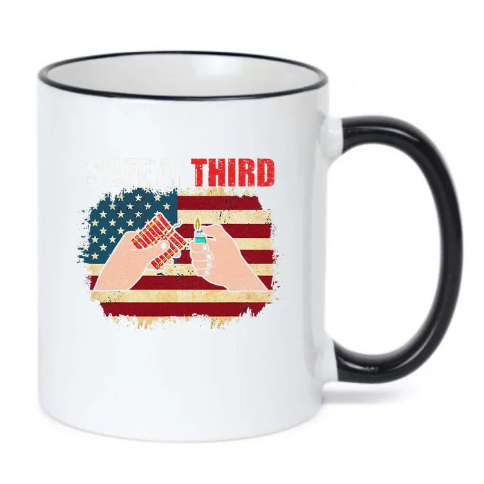 Safety Third 4th Of July Independence Day 4th Of July Black Color Changing Mug