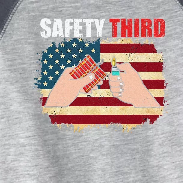 Safety Third 4th Of July Independence Day 4th Of July Toddler Fine Jersey T-Shirt