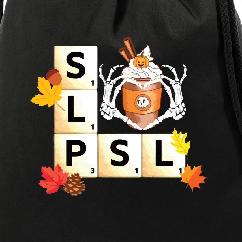 Speech Therapy Autumn Drawstring Bag