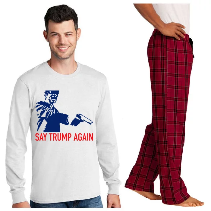 Say Trump Again Long Sleeve Pajama Set