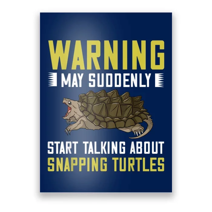 Snapping Turtle Alligator Pet Shell Poster