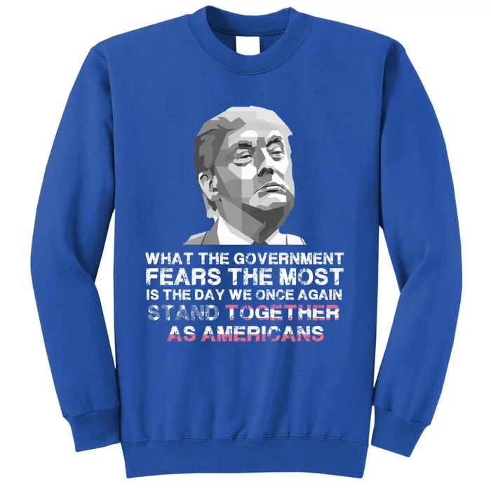 Stand Together As Americans Trump 2020 Reelect Trump Gift Tall Sweatshirt