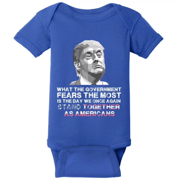 Stand Together As Americans Trump 2020 Reelect Trump Gift Baby Bodysuit