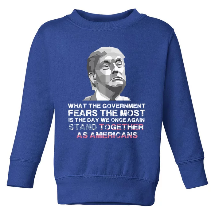 Stand Together As Americans Trump 2020 Reelect Trump Gift Toddler Sweatshirt