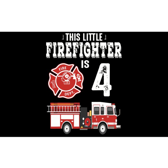 Sound The Alarm Im 4 Funny Future Firefighter Birthday Bumper Sticker