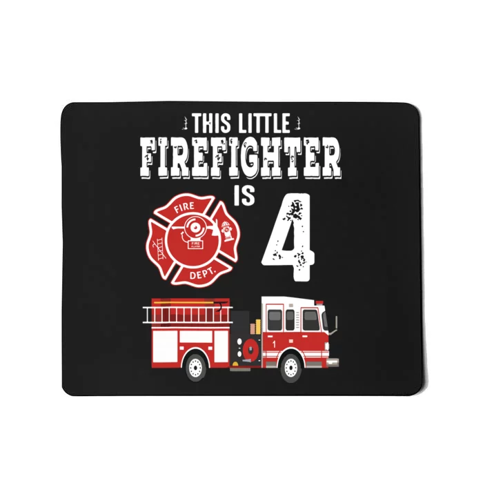 Sound The Alarm Im 4 Funny Future Firefighter Birthday Mousepad