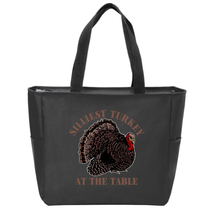 Silliest Turkey At The Table Zip Tote Bag