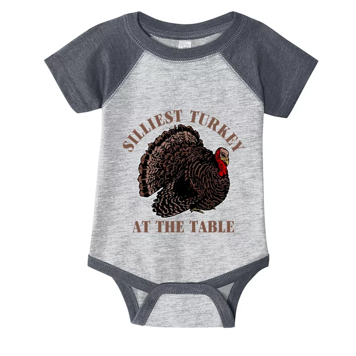 Silliest Turkey At The Table Infant Baby Jersey Bodysuit