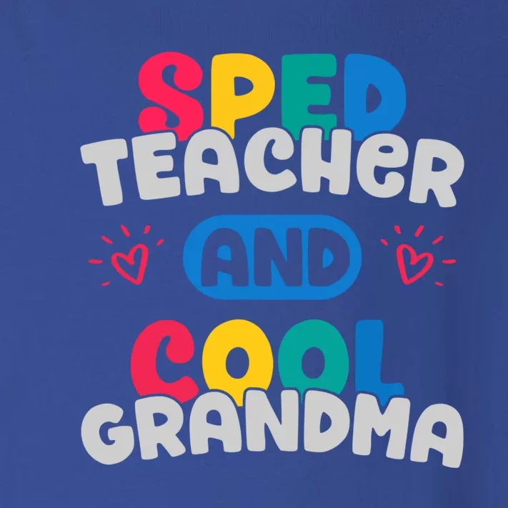 Sped Teacher And Cool Grandma Special Education Teacher Great Gift Toddler Long Sleeve Shirt