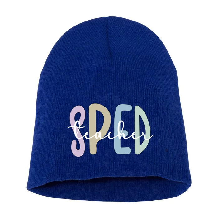 Sped Teacher Appreciation Special Education Teacher Gift Short Acrylic Beanie