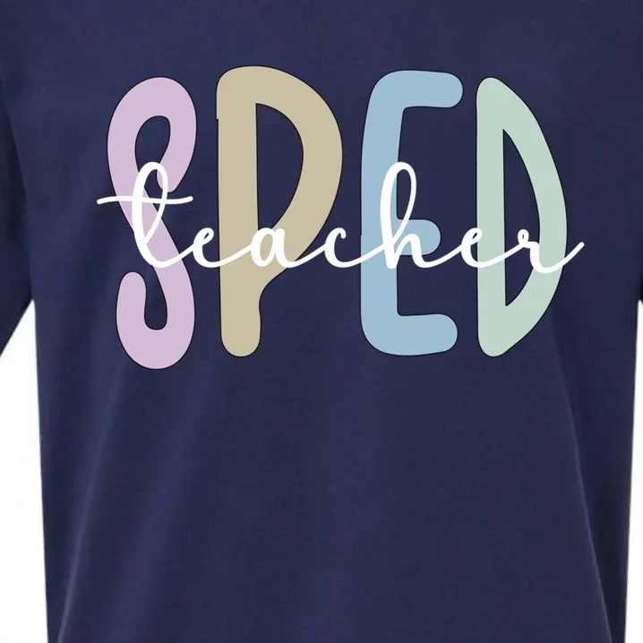 Sped Teacher Appreciation Special Education Teacher Gift Sueded Cloud Jersey T-Shirt