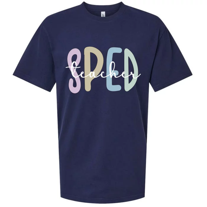 Sped Teacher Appreciation Special Education Teacher Gift Sueded Cloud Jersey T-Shirt