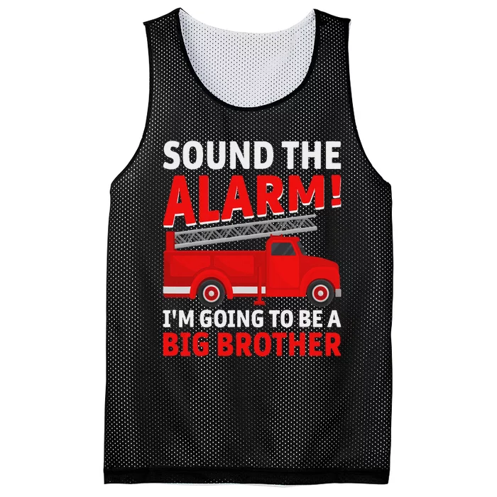 Sound The Alarm! IM Going To Be A Big Brother Mesh Reversible Basketball Jersey Tank