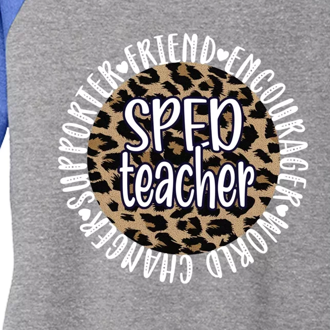 Sped Teacher Appreciation Special Education Teacher Gift Women's Tri-Blend 3/4-Sleeve Raglan Shirt