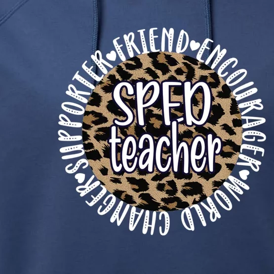 Sped Teacher Appreciation Special Education Teacher Gift Performance Fleece Hoodie