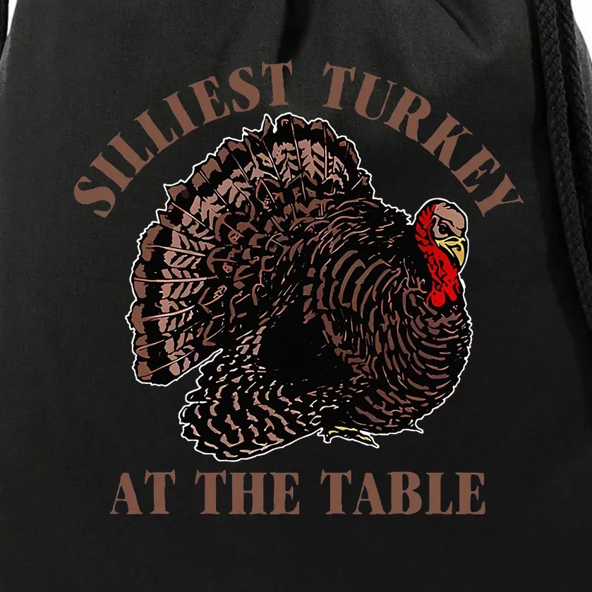 Silliest Turkey At The Table Drawstring Bag