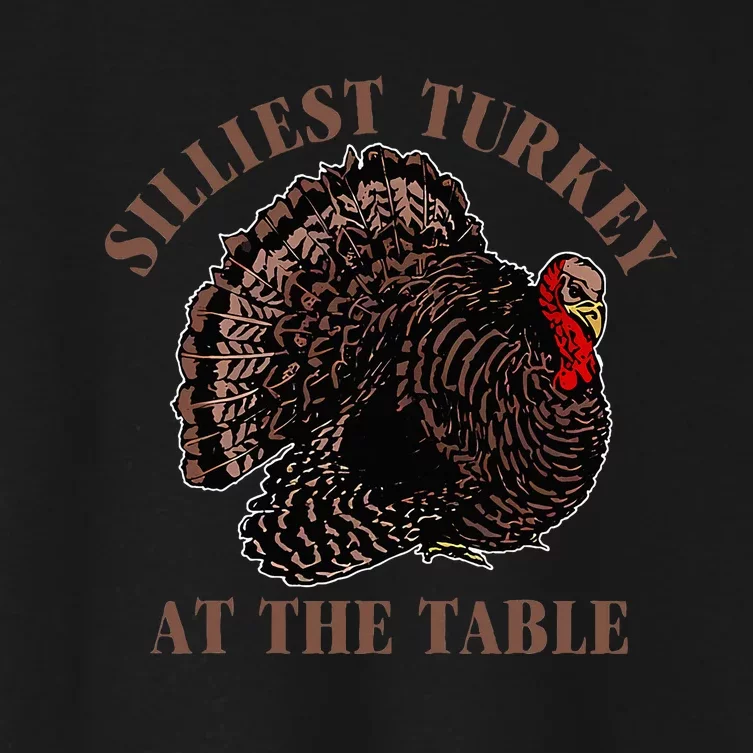 Silliest Turkey At The Table Women's Crop Top Tee