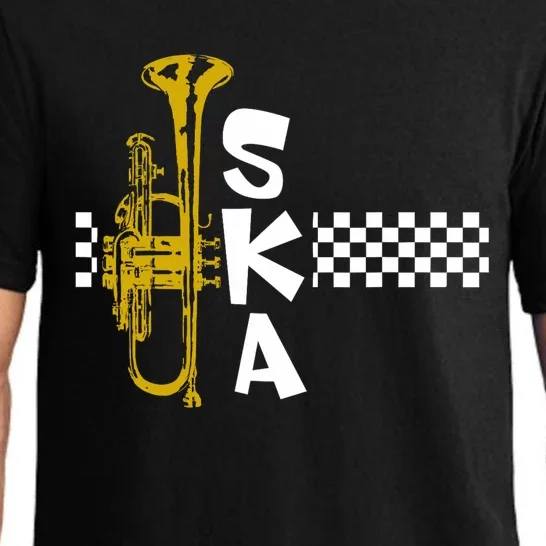 Ska Trumpet And Squares Pajama Set