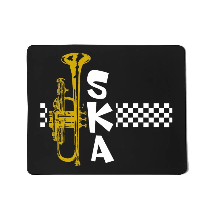 Ska Trumpet And Squares Mousepad