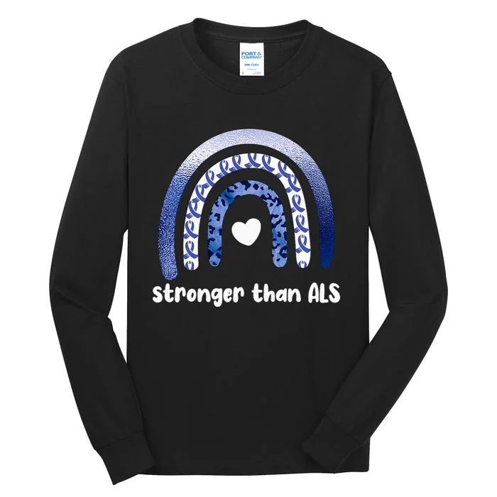 Stronger Than ALS Amyotrophic Lateral Sclerosis Tall Long Sleeve T-Shirt