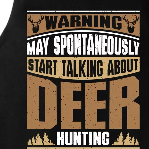 Start Talking About Deer Hunting Deer Hunter Great Gift Ladies Tri-Blend Wicking Tank