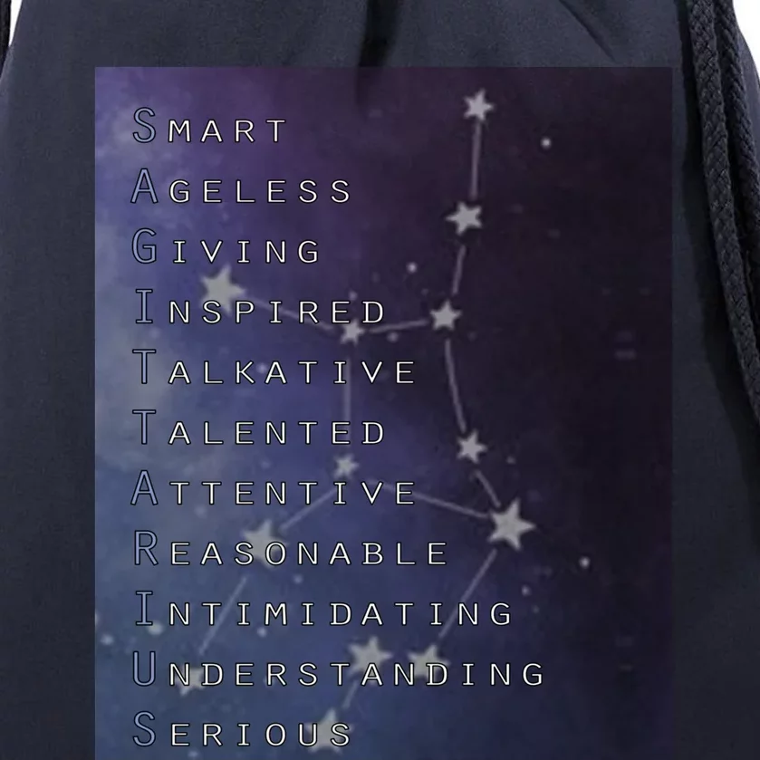 Sagittarius The Archer Horoscopes Funny Gift Drawstring Bag