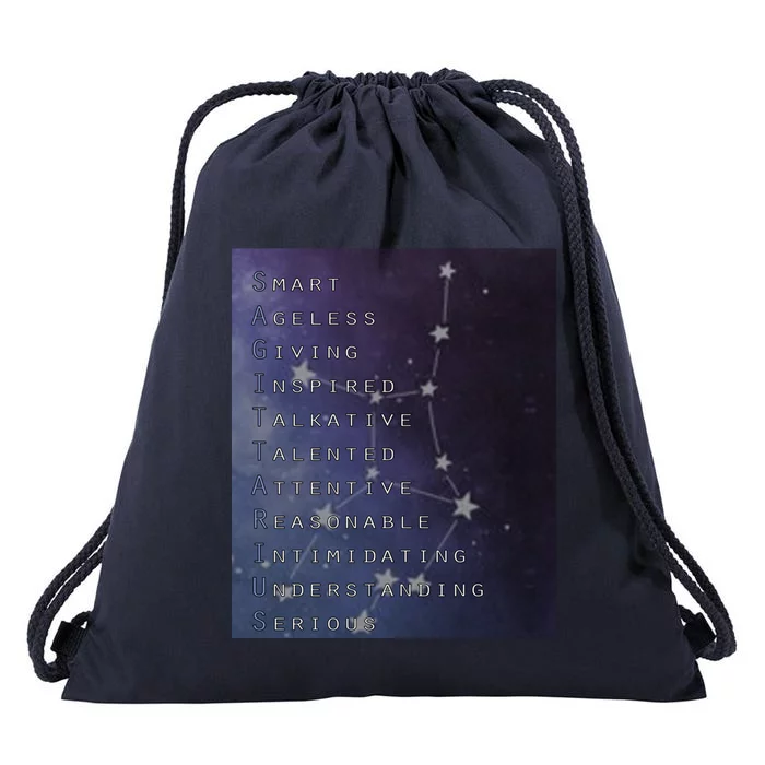 Sagittarius The Archer Horoscopes Funny Gift Drawstring Bag