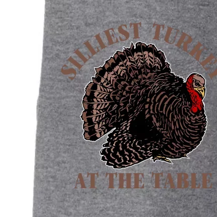 Silliest Turkey At The Table Funny Thanksgiving Dinner Doggie 3-End Fleece Hoodie