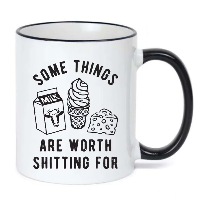 Some Things Are Worth Shitting For Black Color Changing Mug