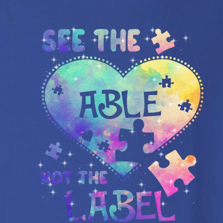 See The Able Not The Label Autism Awareness Month Gift Toddler Long Sleeve Shirt