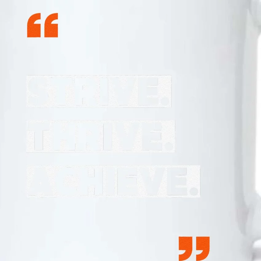 Strive Thrive Achieve Black Color Changing Mug