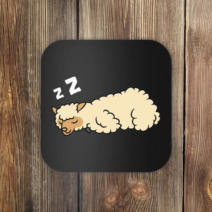 Sleeping Tired Alpaca Pajama Love Alpacas Coaster