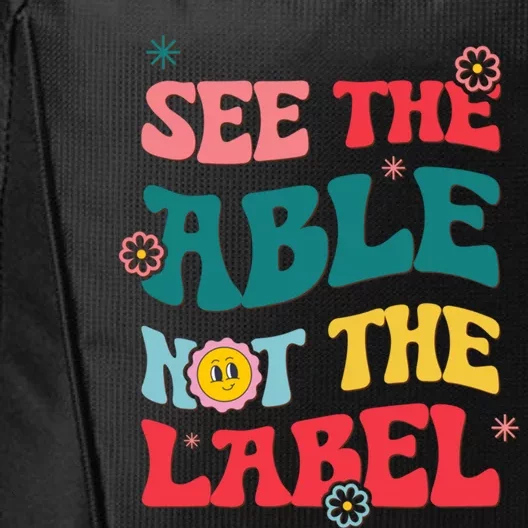 See The Able Not The Label Autism Awareness Month Gift City Backpack