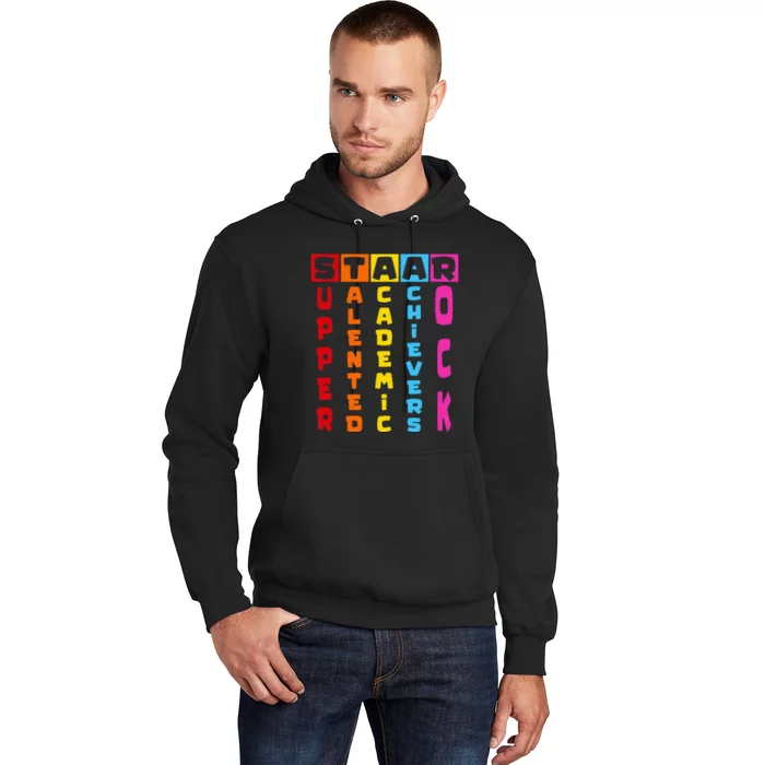 Super Talented Academic Achievers Rock STAAR Test Exam Day Hoodie