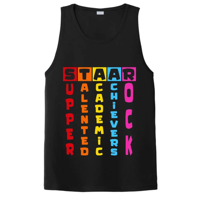 Super Talented Academic Achievers Rock STAAR Test Exam Day Performance Tank