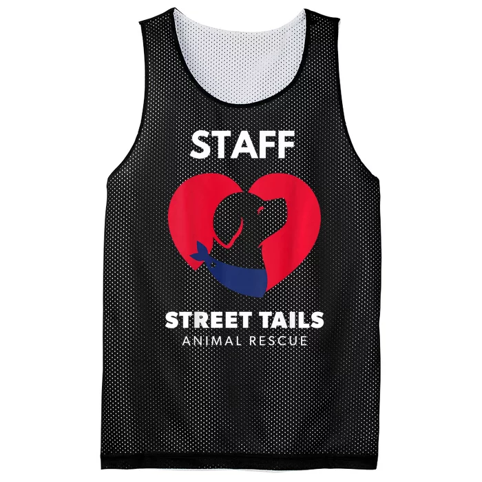 Street Tails Animal Rescue Staff Largew Mesh Reversible Basketball Jersey Tank