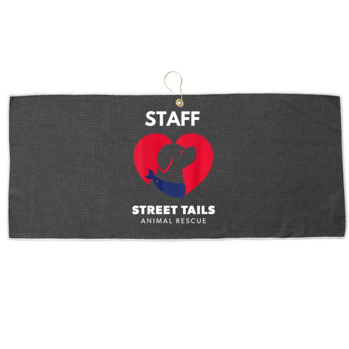 Street Tails Animal Rescue Staff Largew Large Microfiber Waffle Golf Towel