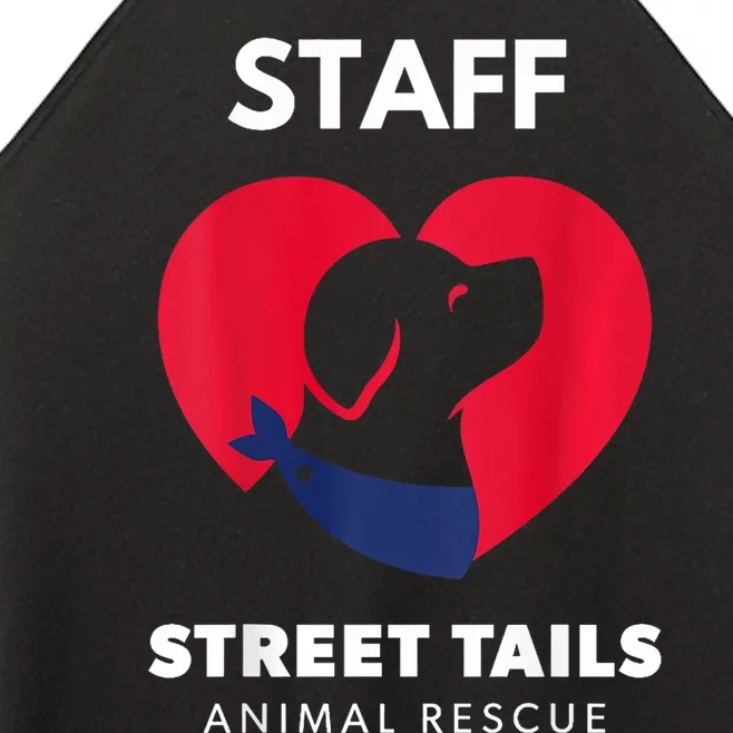 Street Tails Animal Rescue Staff Largew Women’s Perfect Tri Rocker Tank