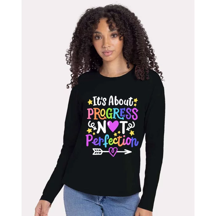 Staar Test About Progress State Test Teacher Testing Monitor Womens Cotton Relaxed Long Sleeve T-Shirt