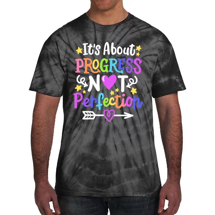 Staar Test About Progress State Test Teacher Testing Monitor Tie-Dye T-Shirt