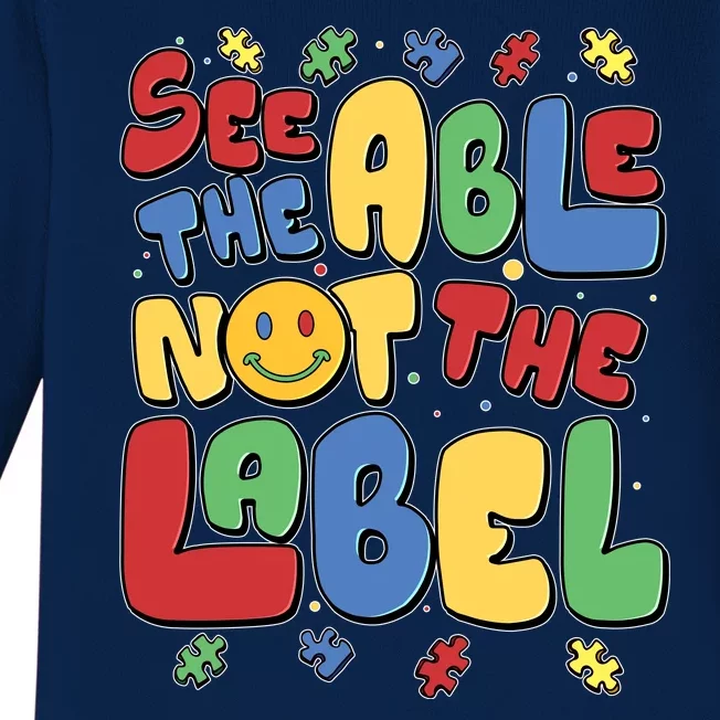 See The Able Not The Label Autism Awareness Baby Long Sleeve Bodysuit