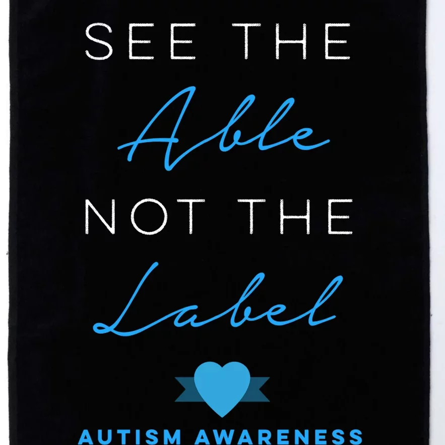 See The Able Not The Label Autism Down Syndrome Awareness Platinum Collection Golf Towel