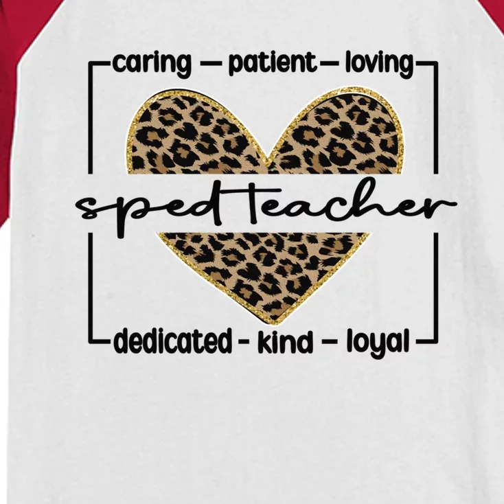 Sped Teacher Appreciation Special Education Teacher Gift Kids Colorblock Raglan Jersey