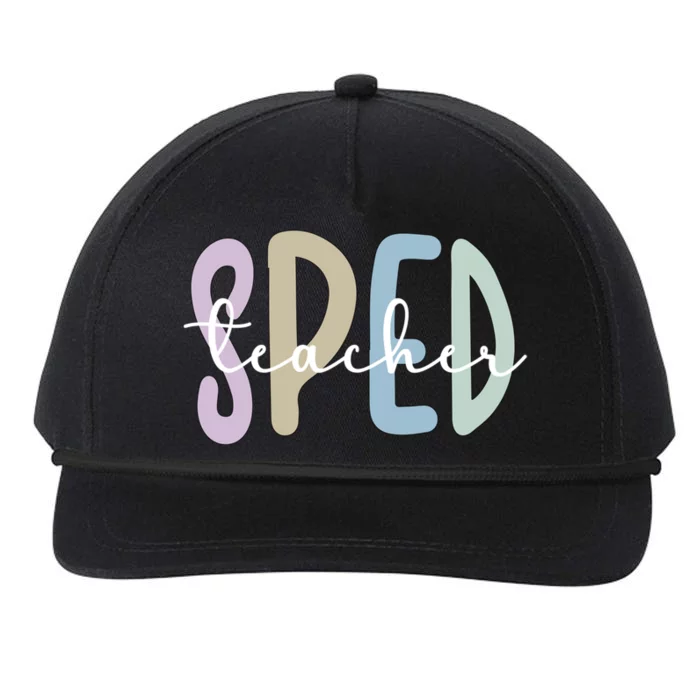 Sped Teacher Appreciation Special Education Teacher Gift Snapback Five-Panel Rope Hat