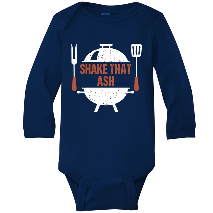 Shake That Ash Bbq Grill Barbecue Gift Baby Long Sleeve Bodysuit