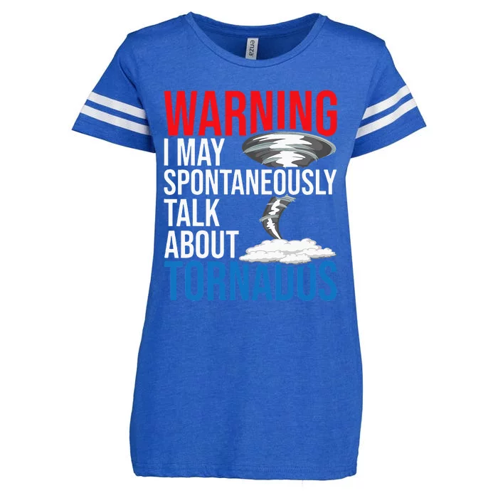 Spontaneously Talk About Tornados Hurricane Chaser Enza Ladies Jersey Football T-Shirt