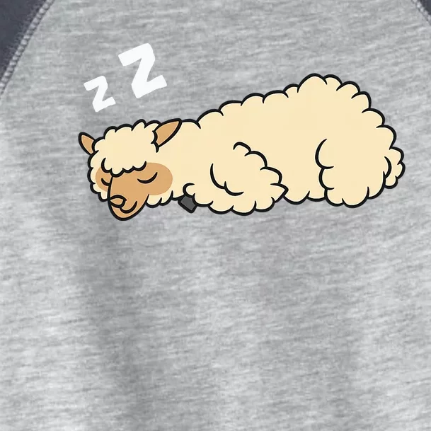 Sleeping Tired Alpaca Pajama Love Alpacas Toddler Fine Jersey T-Shirt